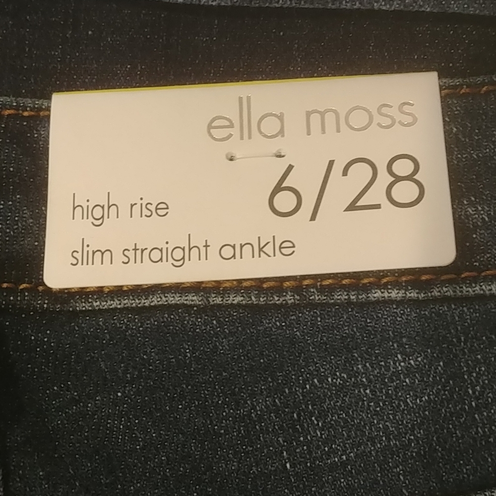 ELLA MOSS Jeans High Waist Straight Leg - Picture 5 of 5